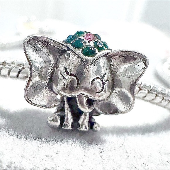 Pandora Jewelry - Silver Elephant Bead European Charm fits PANDORA